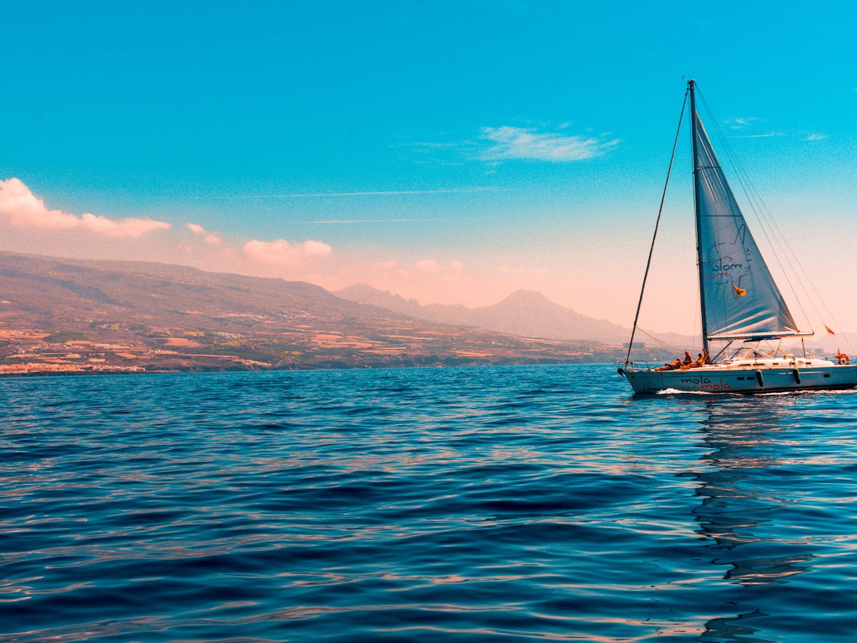 Sailboat in open water