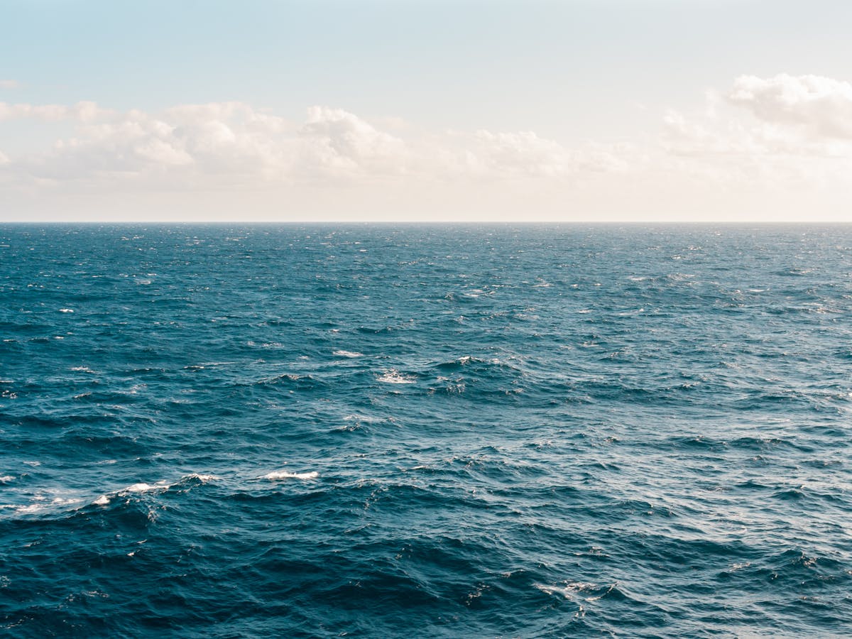 Open ocean looking east